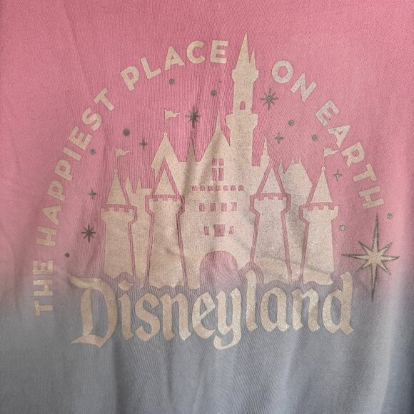 Disneyland Disney Parks Tie Dye pink blue pullover sweatshirt castle size XL - Picture 1 of 4